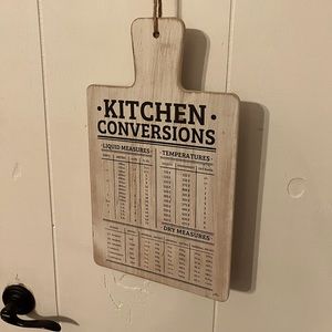 Kitchen conversions sign/decor